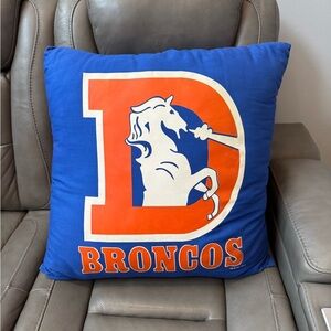 Vintage 1993 Denver Broncos pillow